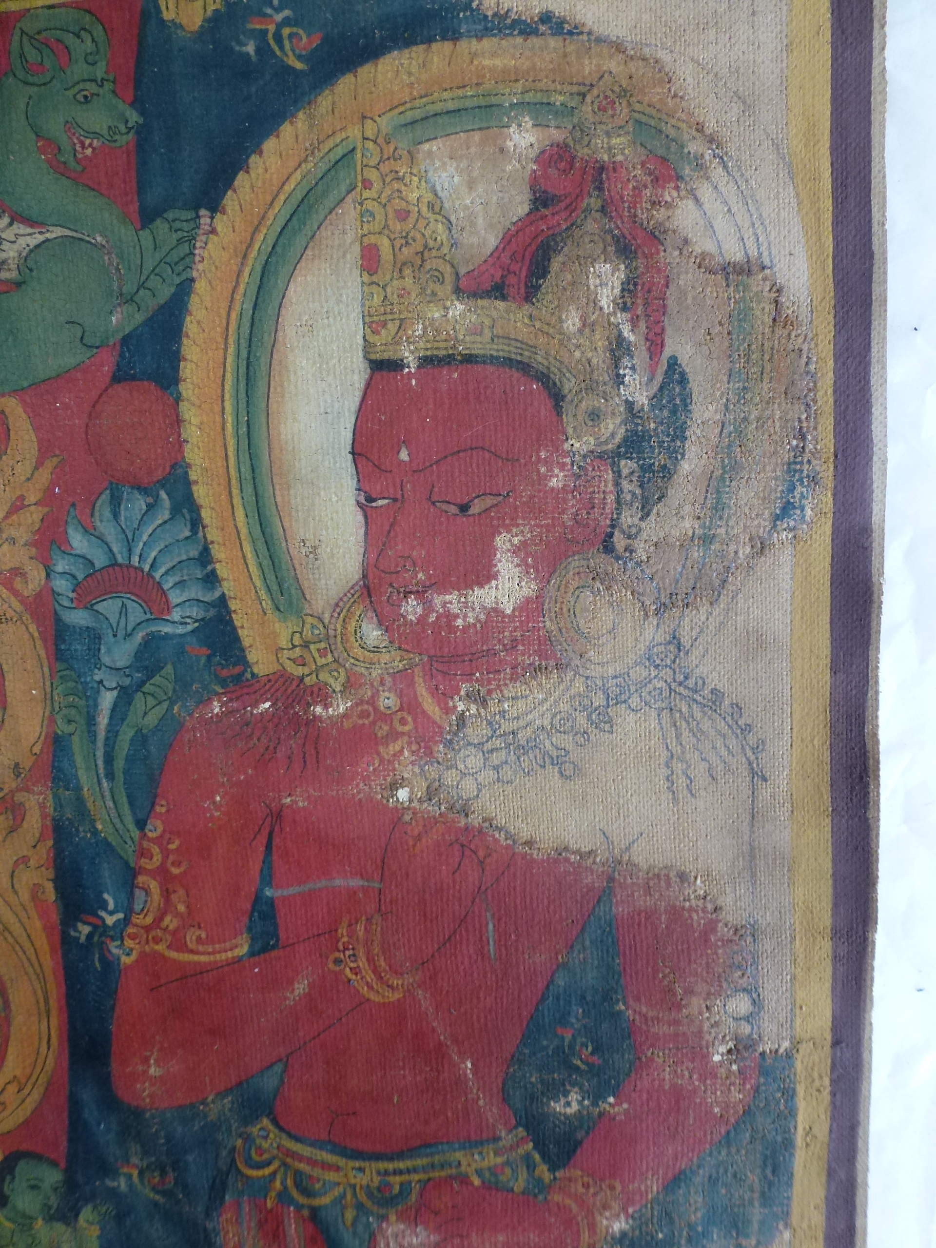 Restauration d’œuvre himalayenne et asiatiques